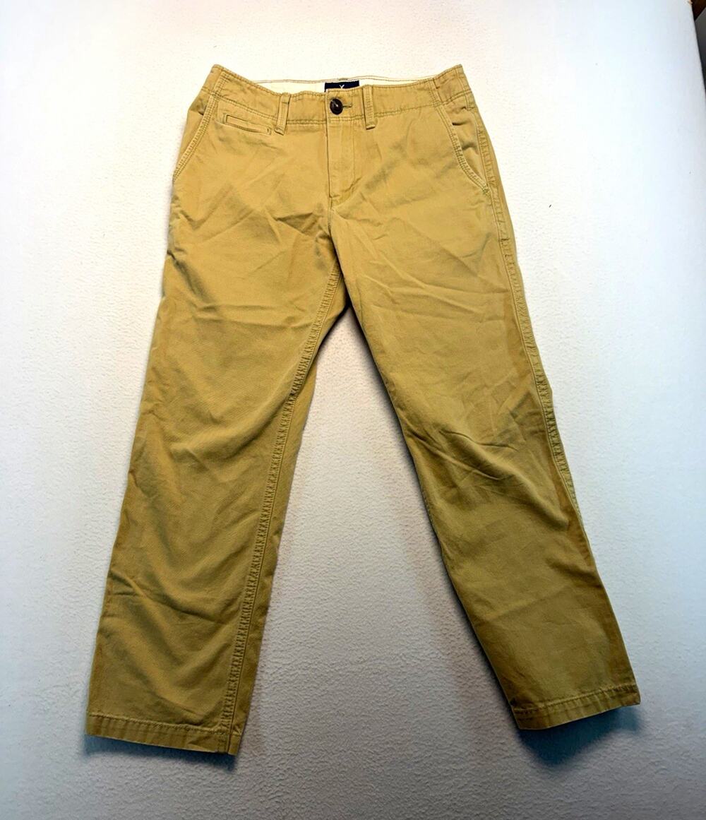 American Eagle Outfitters Men’s Beige Chino Pants 29W Relaxed Straight casual